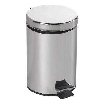 Aqualine - Kanta za otpatke SIMPLE LINE 3 l, poliran nerđajući čelik