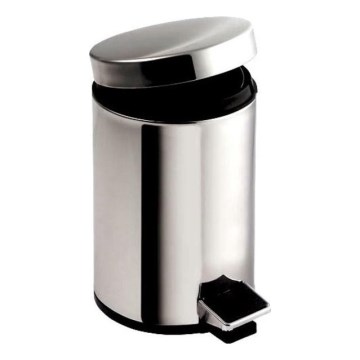 Aqualine - Kanta za smeće SIMPLE LINE 5 l, polirana od nerđajućeg čelika
