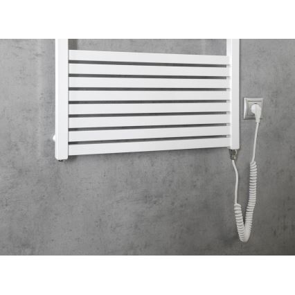 Aqualine - Kupaonski električni radijator TONDI-E 600W 133x60 cm beli