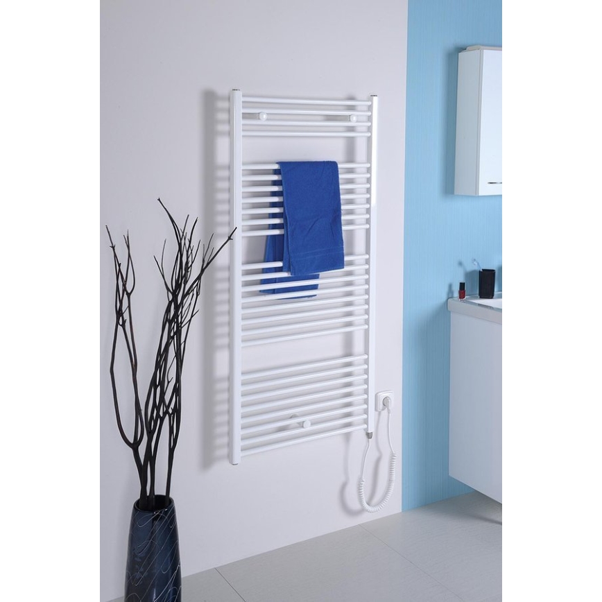 Aqualine - Kupatilski električni radijator DIRECT-E 300W 96x45 cm beli