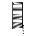 Aqualine - Kupatilski električni radijator DIRECT-E 600W 132x60 cm mat crne boje