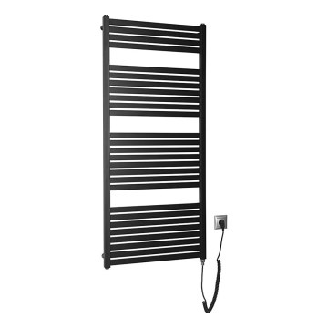Aqualine - Kupatilski električni radijator TONDI-E 600W 133x60 cm mat crna