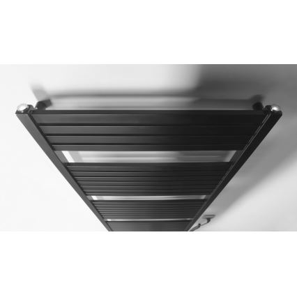 Aqualine - Kupatilski električni radijator TONDI-E 600W 133x60 cm mat crna
