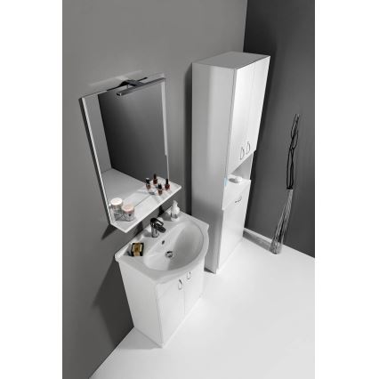 Aqualine - Ogledalo BETA 50x70 cm, bela