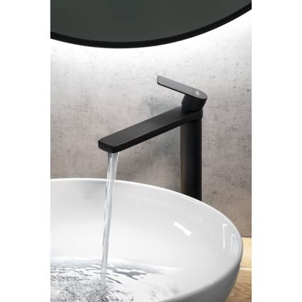 Aqualine - Slavina za umivaonik DAPHNE 29 cm, mat crna