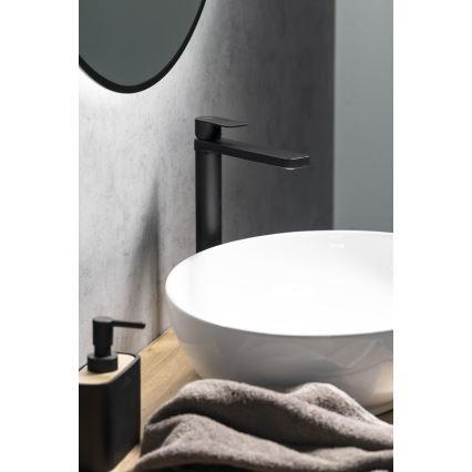 Aqualine - Slavina za umivaonik DAPHNE 29 cm, mat crna