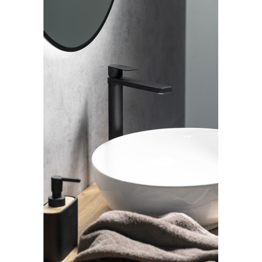 Aqualine - Slavina za umivaonik DAPHNE 29 cm, mat crna