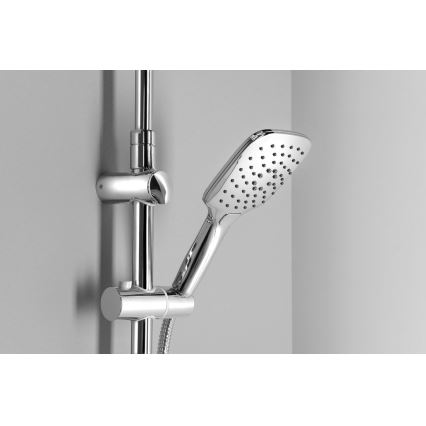 Aqualine - Tuš komplet KERA, sjajni hrom