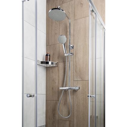 Aqualine - Tuš set sa termostatskom baterijom LIGA, sjajni hrom