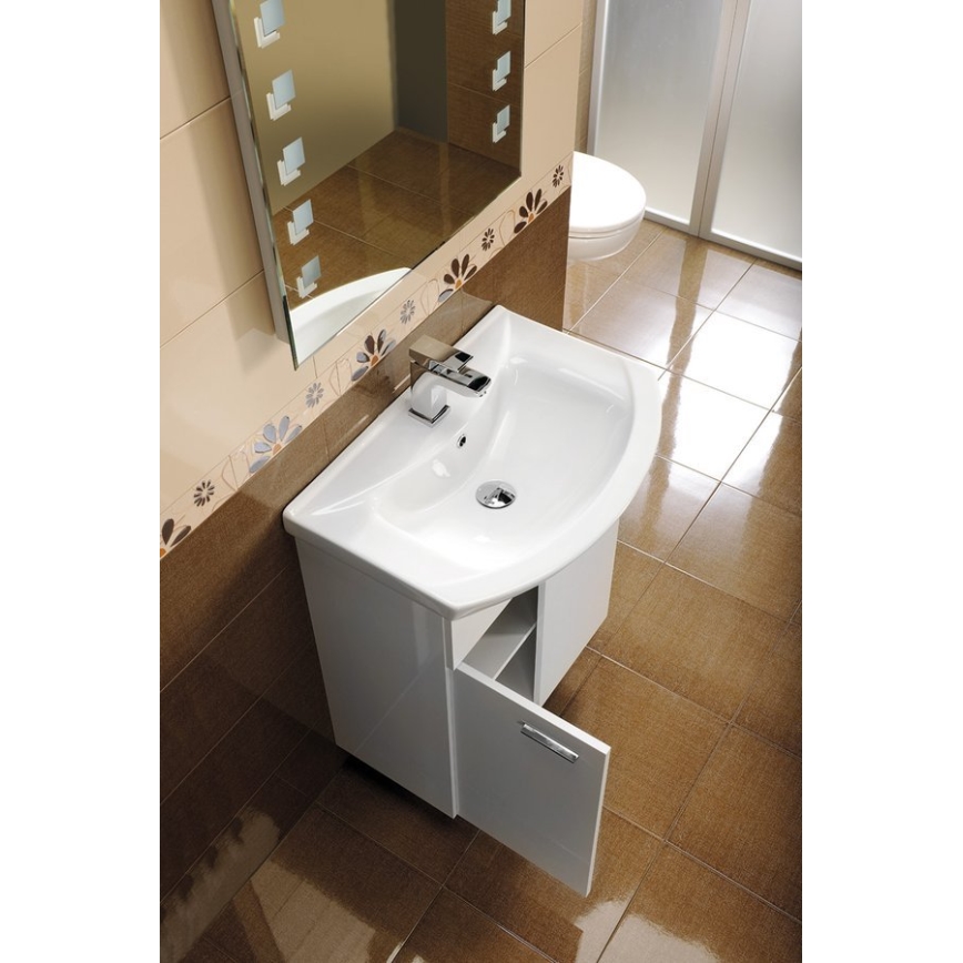 Aqualine - Ugradni umivaonik ZERO 75x48,5 cm keramika/bela