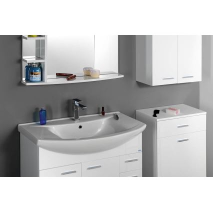 Aqualine - Ugradni umivaonik ZERO 86x50 cm keramika/bela