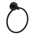Aqualine - Zidni držač peškira SAMBA, prečnik 15,5 cm, crni
