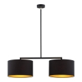 Argon 0899 - Luster na šipci KARIN 2xE27/15W/230V crna
