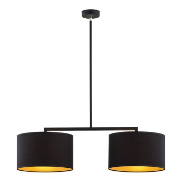 Argon 0899 - Luster na šipci KARIN 2xE27/15W/230V crna