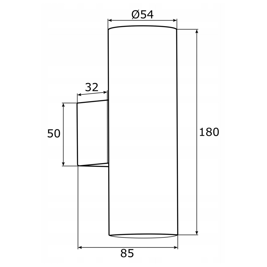 Argon 0913 - Zidna svetiljka MITOS 2xGU10/5W/230V mesing