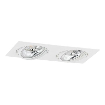 Argon 1046 - Ugradno plafonsko svetlo OLIMP 2xGU10-AR111/12W/230V bela