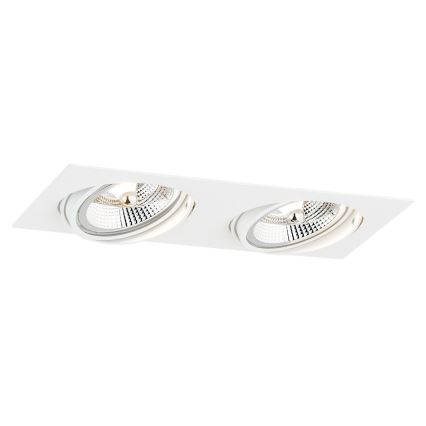 Argon 1046 - Ugradno plafonsko svetlo OLIMP 2xGU10-AR111/12W/230V bela