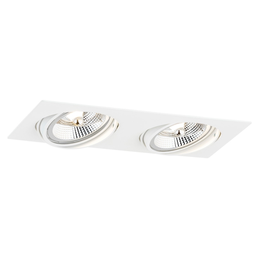 Argon 1046 - Ugradno plafonsko svetlo OLIMP 2xGU10-AR111/12W/230V bela