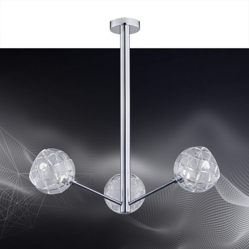Argon 1358 - LED luster na šipci BELLUNO 3xLED/5W/230V