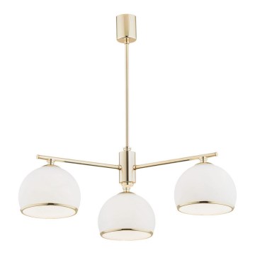 Argon 1488 - Luster na šipci MARBELLA 3xE27/15W/230V mesing