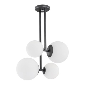 Argon 1645 - Luster na šipci ASPEN 4xE27/15W/230V antracit