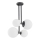 Argon 1645 - Luster na šipci ASPEN 4xE27/15W/230V antracit