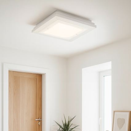 Argon 1865 - Plafonsko svetlo TABOR 4xE27/15W/230V 42x42 cm bela