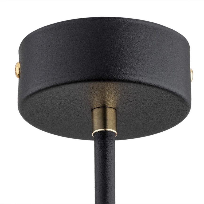 Argon 2128 - luster na šipci RAVELLO, 5xE14/15W/230V, crna/zlatna