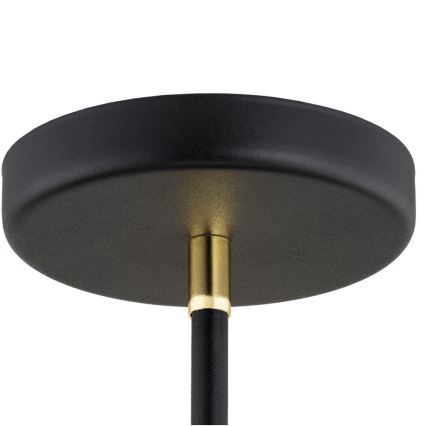 Argon 2552 - Luster na šipci AVALONE 6xE27/15W/230V crna/zlatna