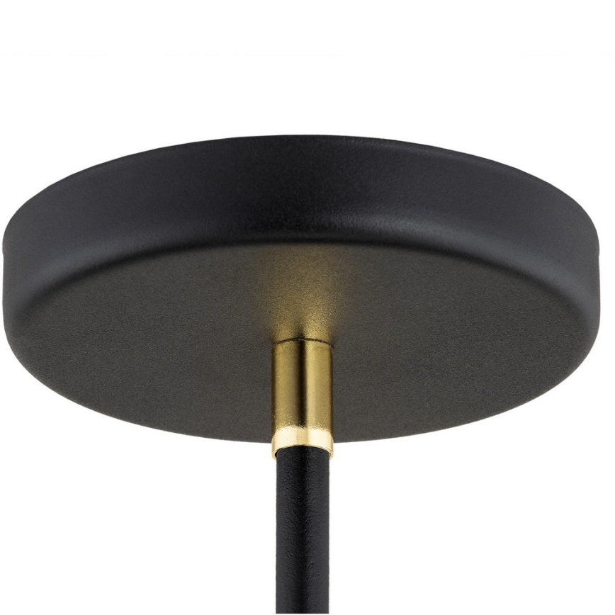 Argon 2552 - Luster na šipci AVALONE 6xE27/15W/230V crna/zlatna
