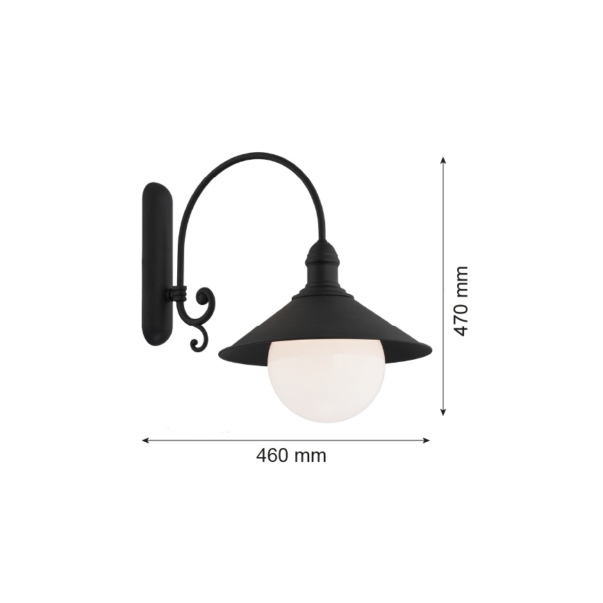 Argon 3286 - Zidno svetlo ERBA BIS 1xE27/60W/230V