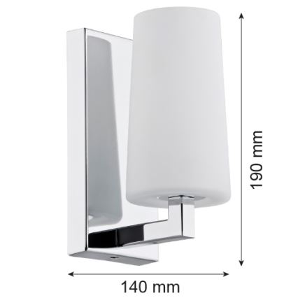 Argon 3358 - Zidno svetlo CAMELOT 1xE27/15W/230V sjajni hrom