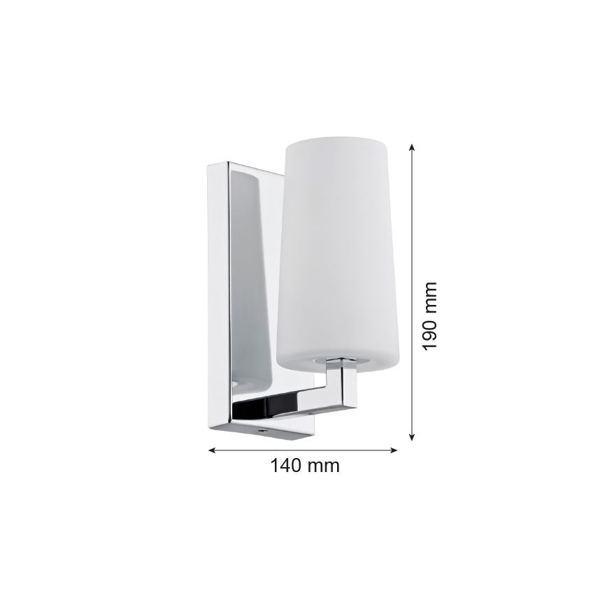 Argon 3358 - Zidno svetlo CAMELOT 1xE27/15W/230V sjajni hrom