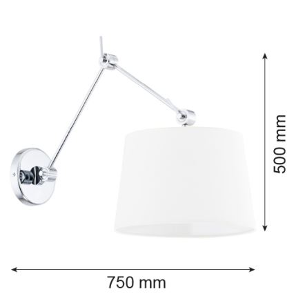 Argon 3545 - Zidno svetlo ZAKYNTOS 1xE27/60W