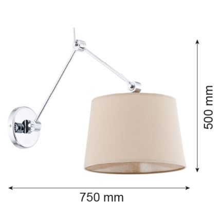 Argon 3546 - Zidno svetilo ZAKYNTOS 1xE27/60W