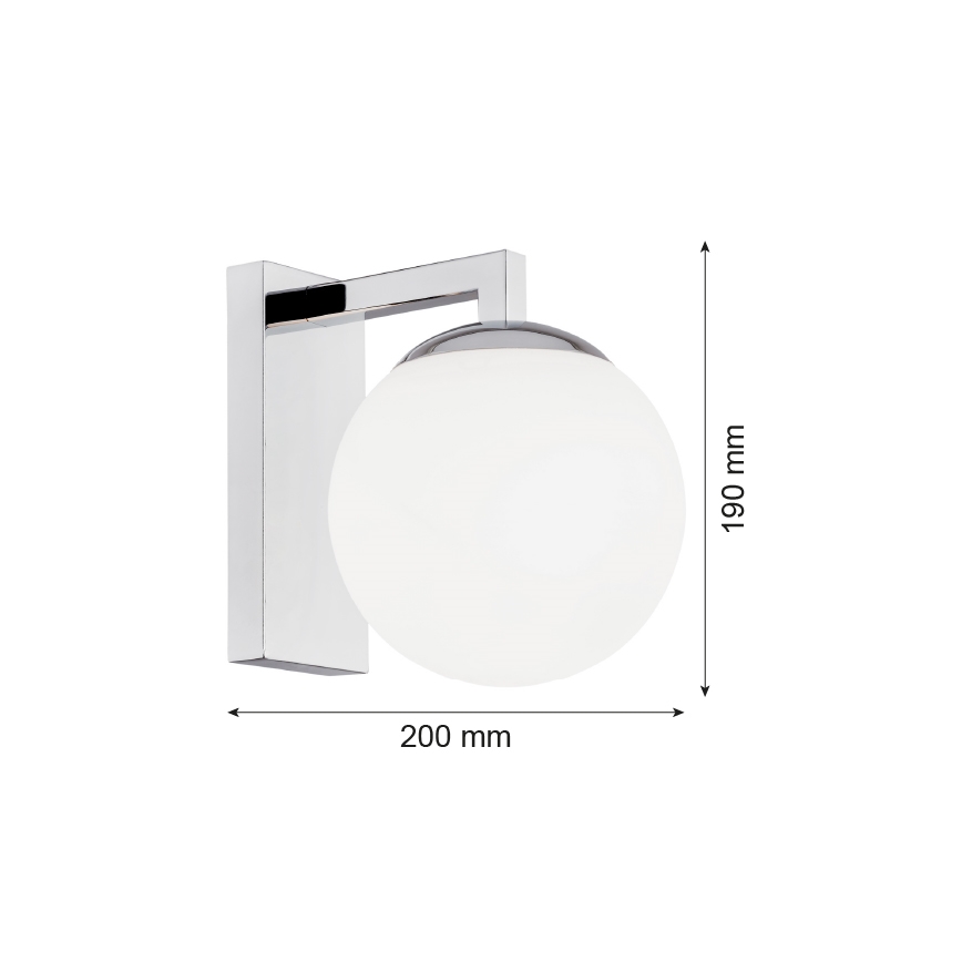 Argon 3735 - Zidna lampa ASPEN 1xE27/15W/230V sjajni hrom