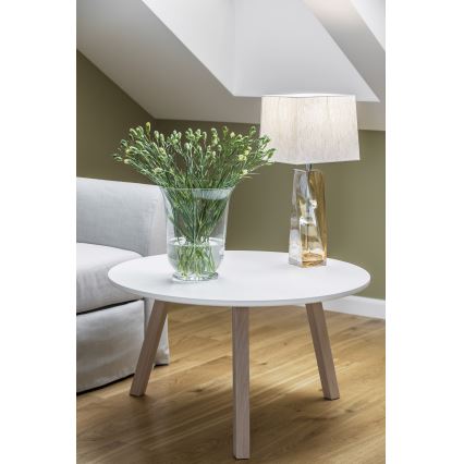 Argon 3840 - Stona lampa LILLE 1xE27/15W/230V bela