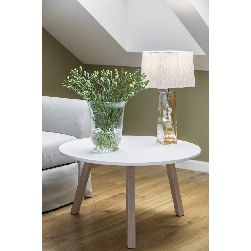 Argon 3840 - Stona lampa LILLE 1xE27/15W/230V bela
