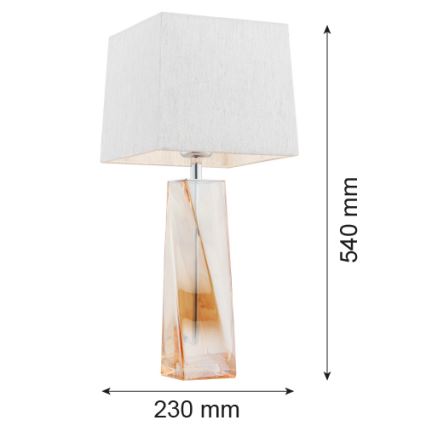 Argon 3840 - Stona lampa LILLE 1xE27/15W/230V bela