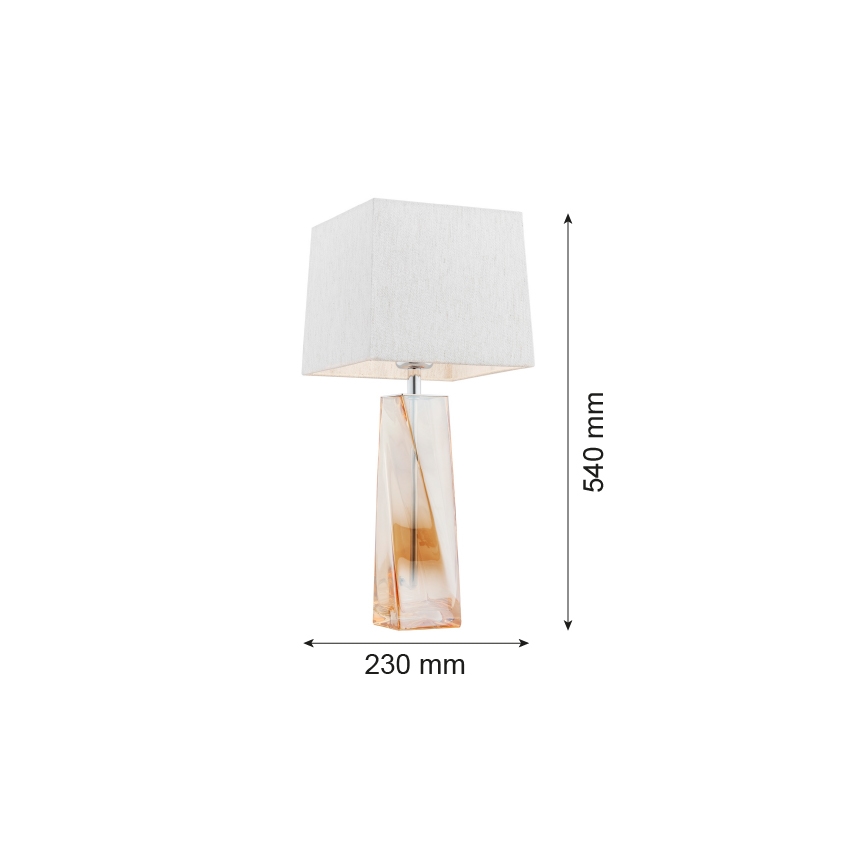 Argon 3840 - Stona lampa LILLE 1xE27/15W/230V bela
