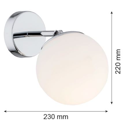 Argon 3988 - Zidna lampa SATELITE 1xE27/15W/230V sjajni hrom