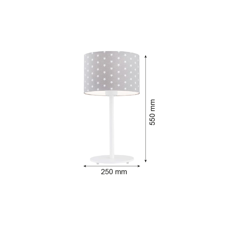 Argon 4126 - Stona lampa MAGIC 1xE27/15W/230V siva/bela