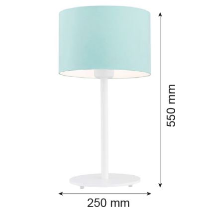 Argon 4127 - Stona lampa MAGIC 1xE27/15W/230V tirkizna/bela