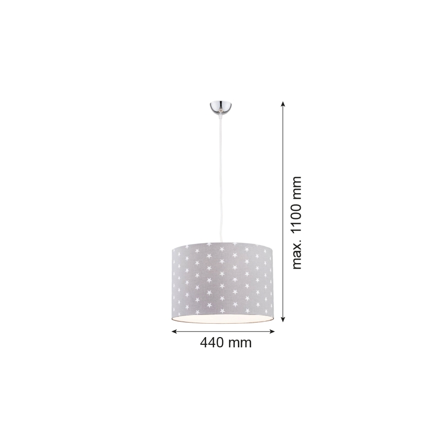 Argon 4134 - Luster na sajli MAGIC 1xE27/15W/230V siva/bela