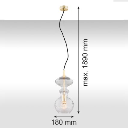 Argon 4203 - Luster na sajli BILBAO 1xE27/15W/230V