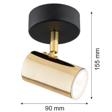 Argon 4208 - Plafonsko spot svetlo LAGOS 1xGU10/5W/230V mesing/crna
