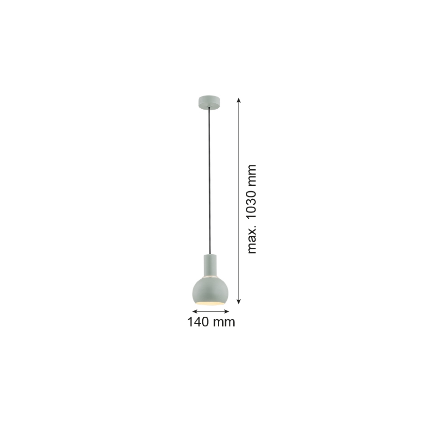 Argon 4214 - Luster na sajli SINES 1xE27/15W/230V zeleni