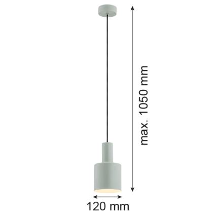Argon 4217 - Luster na sajli SINES 1xE27/15W/230V, prečnik 12 cm, zelene boje
