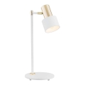 Argon 4256 - Stona lampa DORIA 1xE27/15W/230V bela/mesing