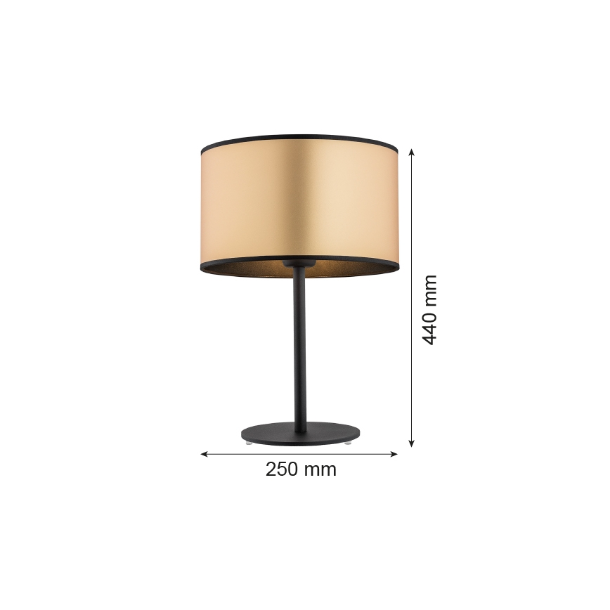 Argon 4297 - Stona lampa KARIN 1xE27/15W/230V mesing/crna